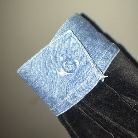Vintage Velveteen/Denim Button Down - Picture 5 of 6